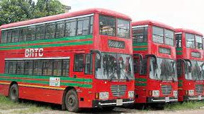 বাণিজ্য মেলায় বিআরটিসি বাসের যাত্রীসেবা