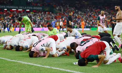 নাটকীয় জয় নিয়ে শেষ ষোলোতে মরক্কো